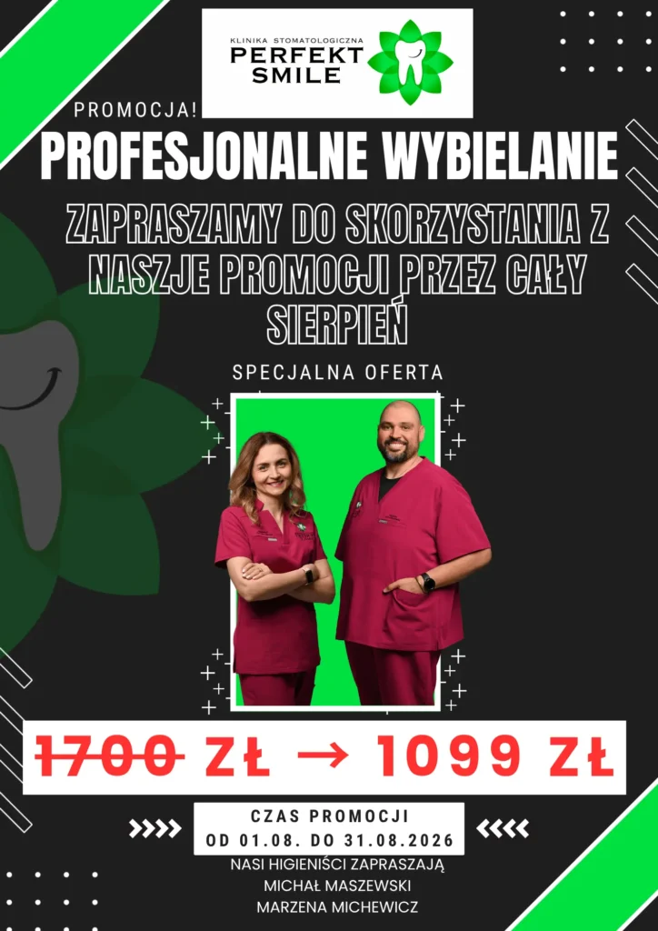 Wybielanie zębów Brodnica – promocja w Perfekt Smile